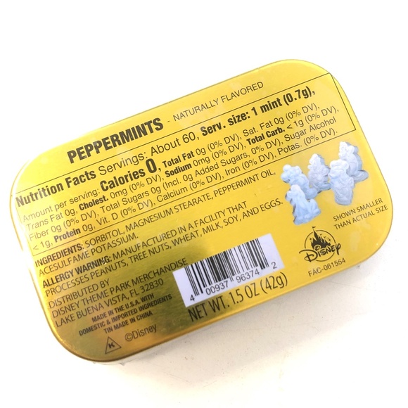 Walt Disney World 50th Anniversary Celebration Mickey Peppermint Mint Tin Mints - Picture 2 of 2